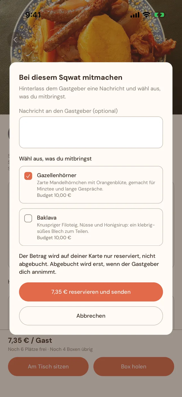 Gerichte zum Mitbringen