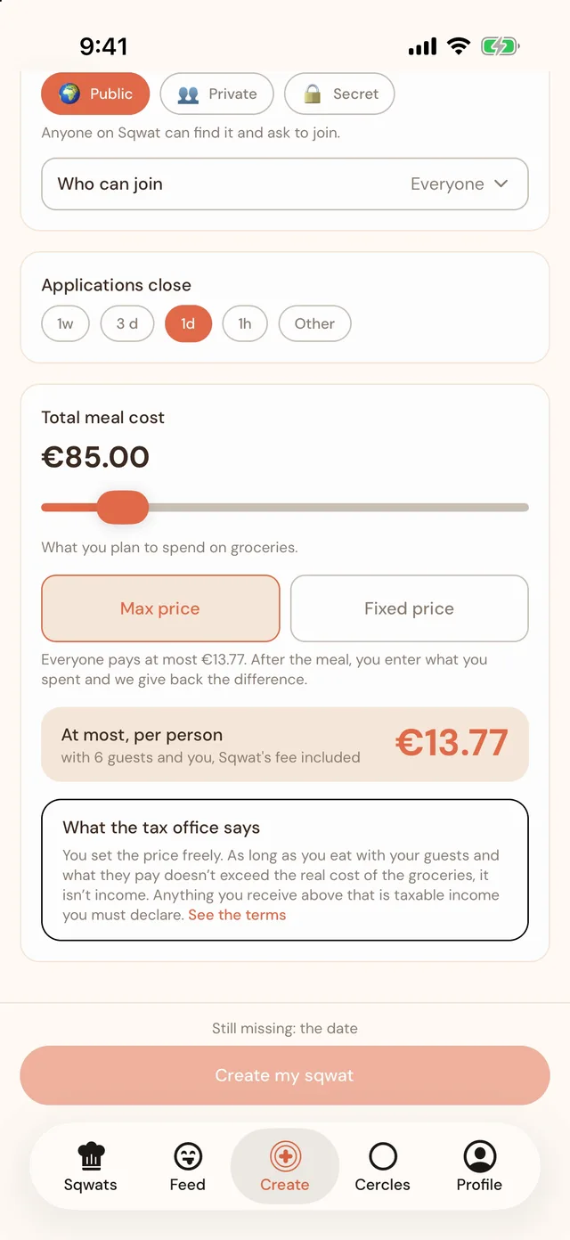 Everyone pays their share.