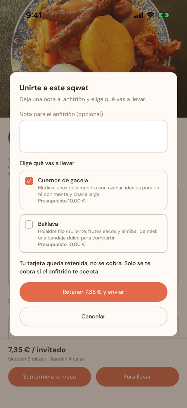 Platos para traer